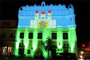 Světelná show v Sušici